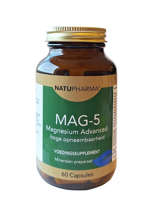 Natupharma Magnesium Advanced 5 Complex – 60 capsules – Bio-Natuurwinkel